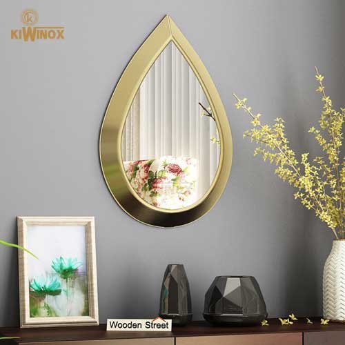 Stainless steel gold coated mirror frame