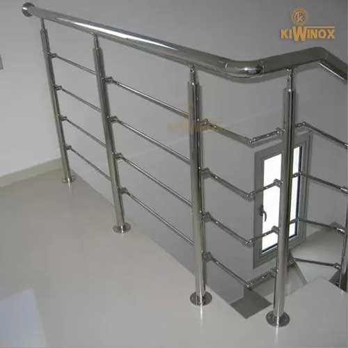Stainless steel silver coated railing